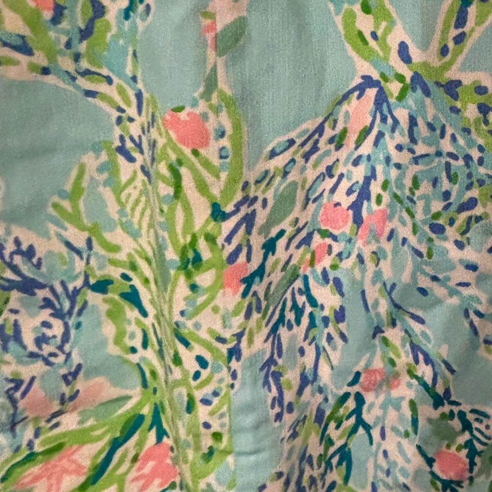 Lilly Pulitzer Blue Heaven Cathy Floral Shift Dress- size 6 - Picture 5 of 9
